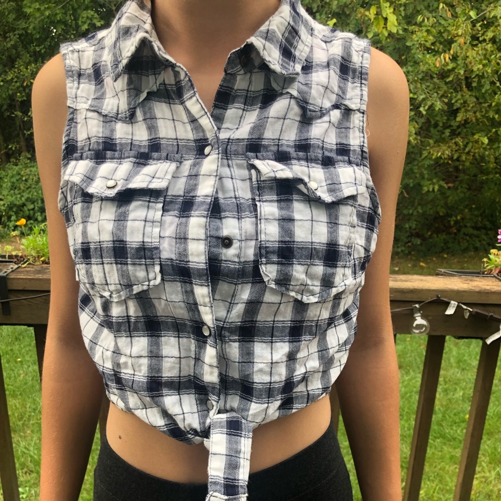 Forever 21 Crop Top Flannel